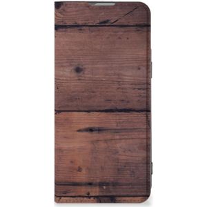 OnePlus Nord 2T Book Wallet Case Old Wood