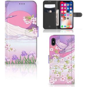 Apple iPhone Xs Max Telefoonhoesje met Pasjes Bird Flying