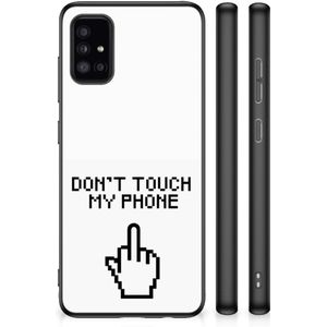 Samsung Galaxy A51 TPU Hoesje Finger Don't Touch My Phone