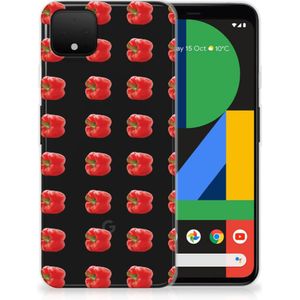 Google Pixel 4 XL Siliconen Case Paprika Red