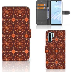 Huawei P30 Pro Telefoon Hoesje Batik Brown