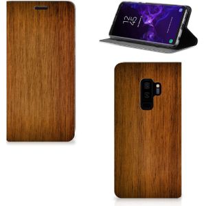 Samsung Galaxy S9 Plus Book Wallet Case Donker Hout