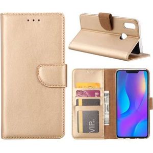 Huawei P Smart Plus Hoesje Goud met Pasjeshouder