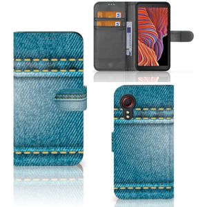 Samsung Galaxy Xcover 5 Wallet Case met Pasjes Jeans