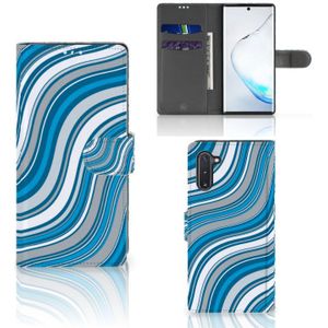 Samsung Galaxy Note 10 Telefoon Hoesje Waves Blue