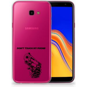 Samsung Galaxy J4 Plus (2018) Silicone-hoesje Gun Don't Touch My Phone
