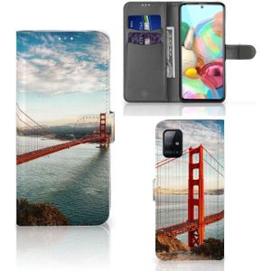 Samsung Galaxy A71 Flip Cover Golden Gate Bridge