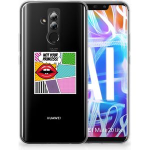 Huawei Mate 20 Lite Silicone Back Cover Popart Princess