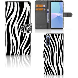 Sony Xperia 10 III Telefoonhoesje met Pasjes Zebra