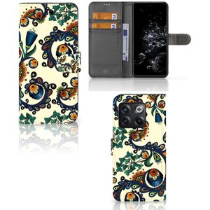 Wallet Case OnePlus 10T Barok Flower
