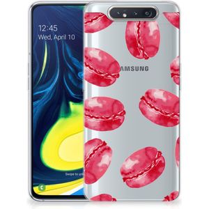 Samsung Galaxy A80 Siliconen Case Pink Macarons