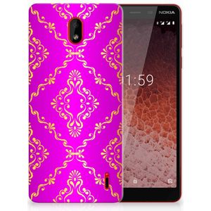 Siliconen Hoesje Nokia 1 Plus Barok Roze