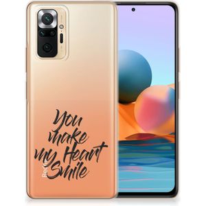 Xiaomi Redmi Note 10 Pro Siliconen hoesje met naam Heart Smile