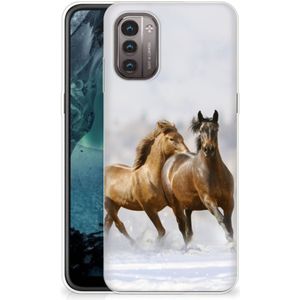 Nokia G21 | G11 TPU Hoesje Paarden