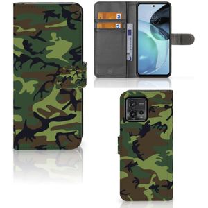 Motorola Moto G72 Telefoon Hoesje Army Dark