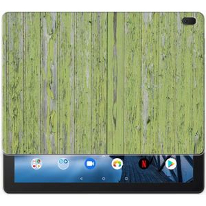 Lenovo Tab E10 Silicone Tablet Hoes Green Wood