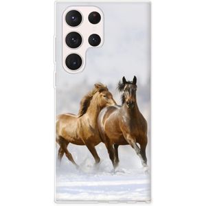 Samsung Galaxy S23 Ultra TPU Hoesje Paarden
