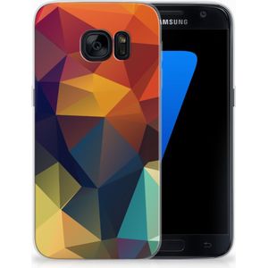 Samsung Galaxy S7 TPU Hoesje Polygon Color