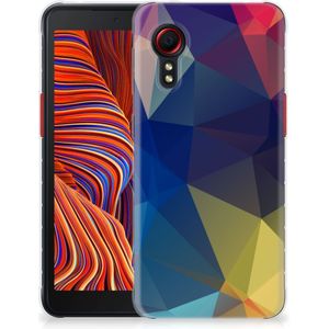 Samsung Galaxy Xcover 5 TPU Hoesje Polygon Dark