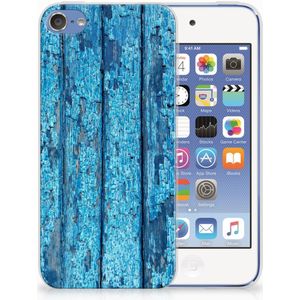 Apple iPod Touch 5 | 6 Bumper Hoesje Wood Blue
