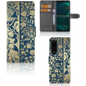 Sony Xperia 5III Hoesje Beige Flowers