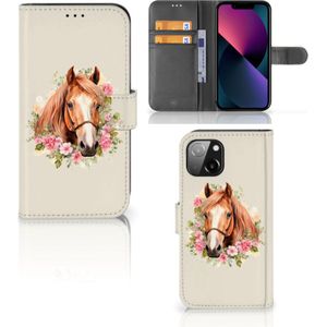 Telefoonhoesje met Pasjes voor Apple iPhone 13 Paard