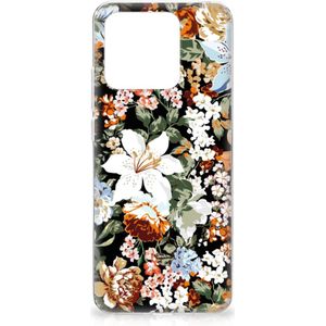 TPU Case voor Xiaomi Redmi 10C Dark Flowers