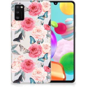 Samsung Galaxy A41 TPU Case Butterfly Roses