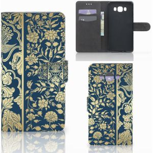 Samsung Galaxy J7 2016 Hoesje Beige Flowers