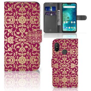 Wallet Case Xiaomi Mi A2 Lite Barok Pink