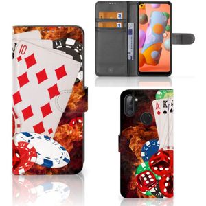 Samsung Galaxy M11 | A11 Wallet Case met Pasjes Casino
