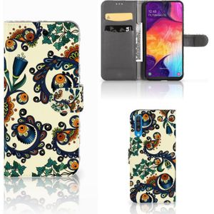 Wallet Case Samsung Galaxy A50 Barok Flower