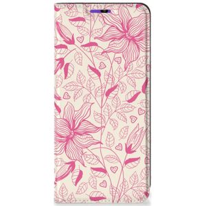 Samsung Galaxy A22 4G | M22 Smart Cover Pink Flowers