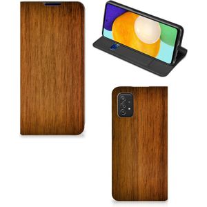 Samsung Galaxy A03s Book Wallet Case Donker Hout