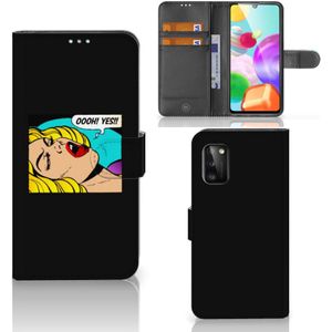Samsung Galaxy A41 Wallet Case met Pasjes Popart Oh Yes