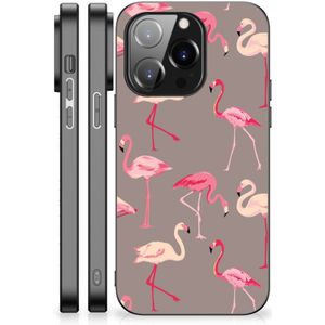 iPhone 14 Pro Dierenprint Telefoonhoesje Flamingo