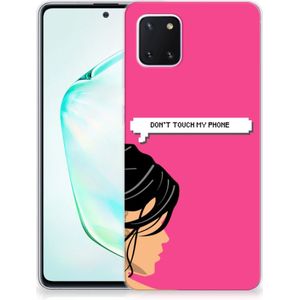 Samsung Galaxy Note 10 Lite Silicone-hoesje Woman Don't Touch My Phone