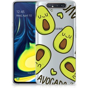 Samsung Galaxy A80 Telefoonhoesje met Naam Avocado Singing