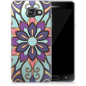 Samsung Galaxy A3 2016 TPU Case Purple Flower