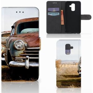Samsung Galaxy A6 Plus 2018 Telefoonhoesje met foto Vintage Auto