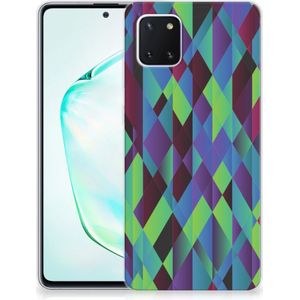 Samsung Galaxy Note 10 Lite TPU Hoesje Abstract Green Blue