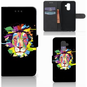 Samsung Galaxy A6 Plus 2018 Leuk Hoesje Lion Color