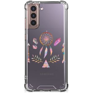 Samsung Galaxy S21 Plus Stevig Bumper Hoesje Boho Dreamcatcher