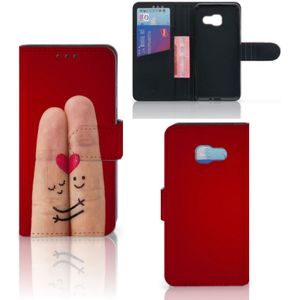 Samsung Galaxy A3 2017 Wallet Case met Pasjes Liefde - Origineel Romantisch Cadeau