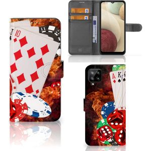 Samsung Galaxy A12 Wallet Case met Pasjes Casino