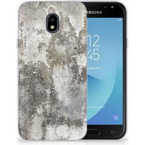 Samsung Galaxy J3 2017 TPU Siliconen Hoesje Beton Print