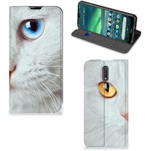 Nokia 2.3 Hoesje maken Witte Kat