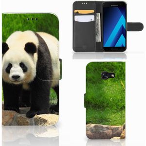 Samsung Galaxy A5 2017 Telefoonhoesje met Pasjes Panda