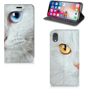 Apple iPhone Xr Hoesje maken Witte Kat