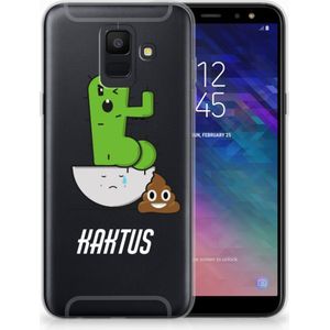 Samsung Galaxy A6 (2018) Telefoonhoesje met Naam Cactus Poo